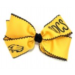 St. Dominic’s (Yellow Gold) / Navy Pico Stitch Bow - 7 Inch